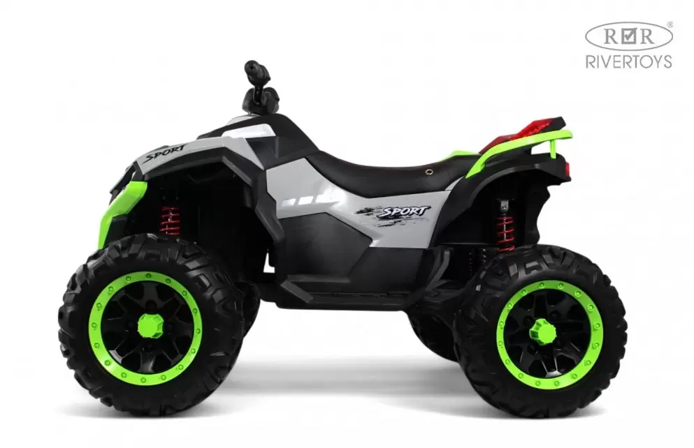 Детский электроквадроцикл RiverToys Z888VO 4WD (серый) фото