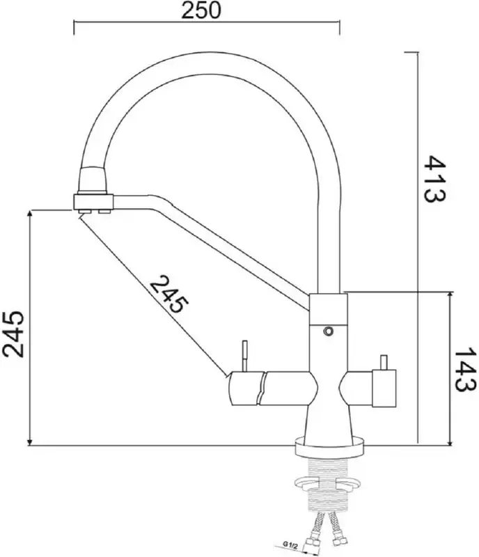 Смеситель РМС SUS127G-016F-015 фото