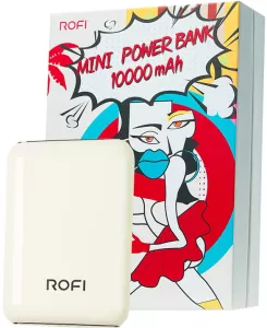 Портативное зарядное устройство Rofi Mini Series 10000 (белый) фото