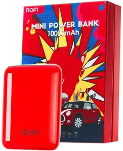 Портативное зарядное устройство Rofi Mini Series 10000 (красный) фото