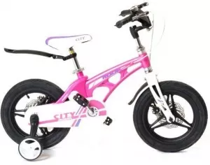 Детский велосипед Rook City 14 (розовый) фото
