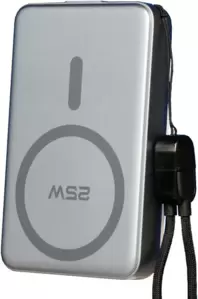 Портативное зарядное устройство Roome MagCore W80 10000mAh Magnetic Wireless (серый) фото