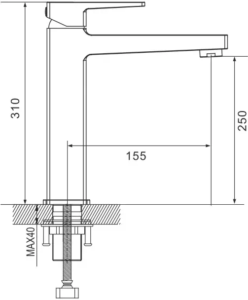 Смеситель Rose R2811H фото