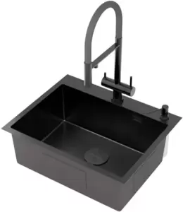 Кухонная мойка Roxen Simple 560220-60B-GR фото