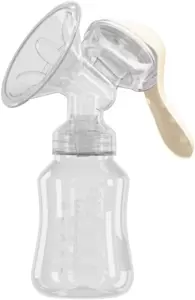 Молокоотсос ручной ROXY-KIDS С бутылочкой / RBRP-M15-I (слоновая кость) фото