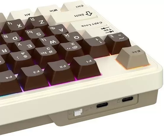 Клавиатура Royal Kludge N99 Mokko Grey (RK Cream) фото