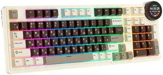 Клавиатура Royal Kludge N99 Mokko Grey (RK Cream) фото