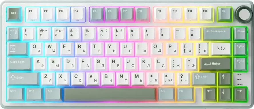 Royal Kludge R75 RGB Sky Cyan (RK Brown)