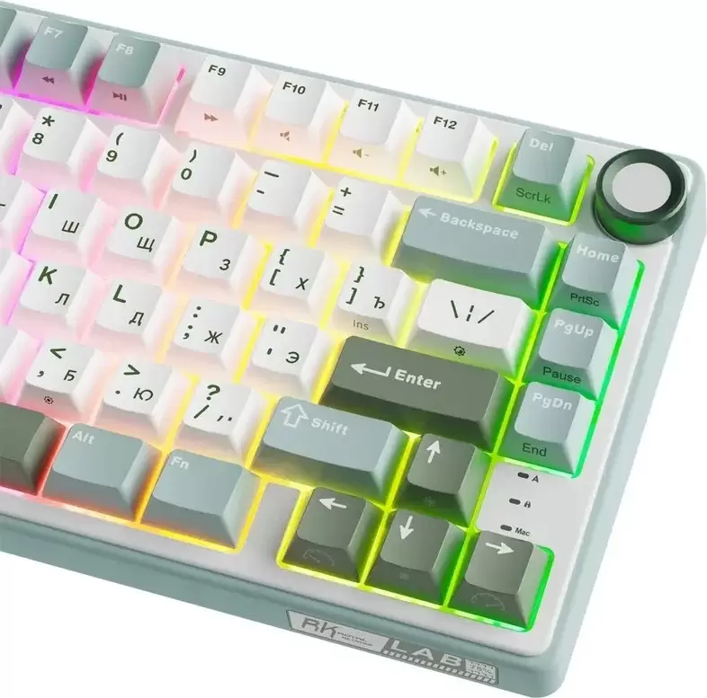 Клавиатура Royal Kludge R75 RGB Sky Cyan (RK Brown) фото 5