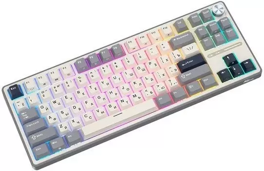 Клавиатура Royal Kludge R87 Pro Half Grey (RK Brown) фото