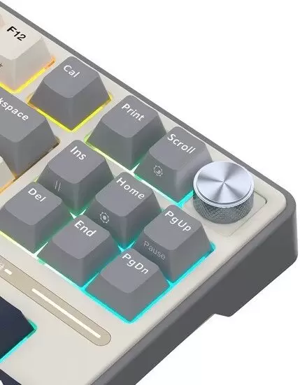 Клавиатура Royal Kludge R87 Pro Half Grey (RK Brown) фото