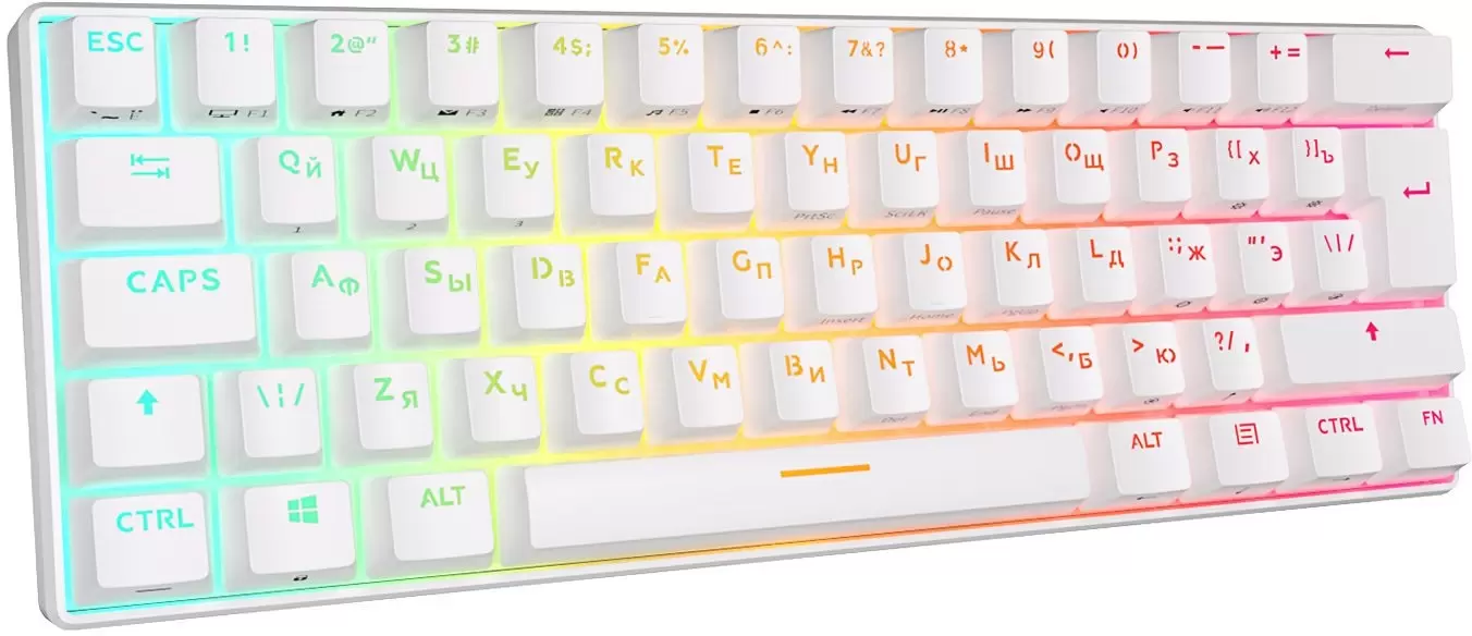 Royal Kludge RK61 New RGB (белый, RK Red)