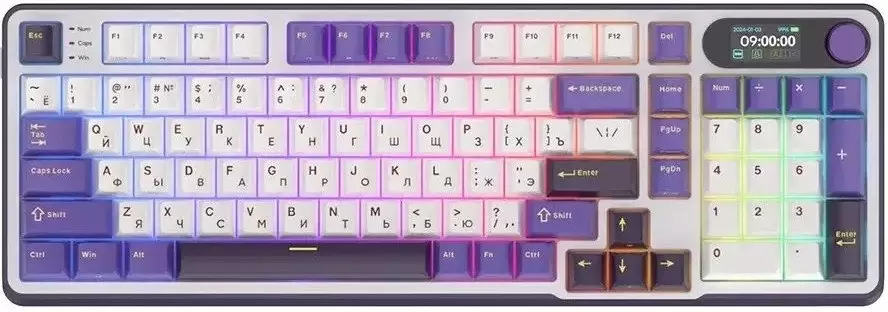 Клавиатура Royal Kludge RK-S98 RGB Blackberry (RK Brown) фото