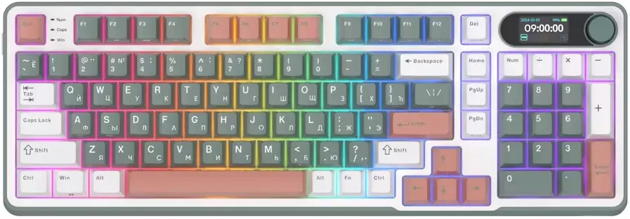 Royal Kludge RK-S98 RGB Clay Green (RK Pale Green)