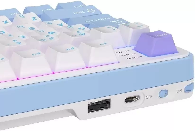 Клавиатура Royal Kludge RK-S98 RGB Taro Milk (RK Cream) фото