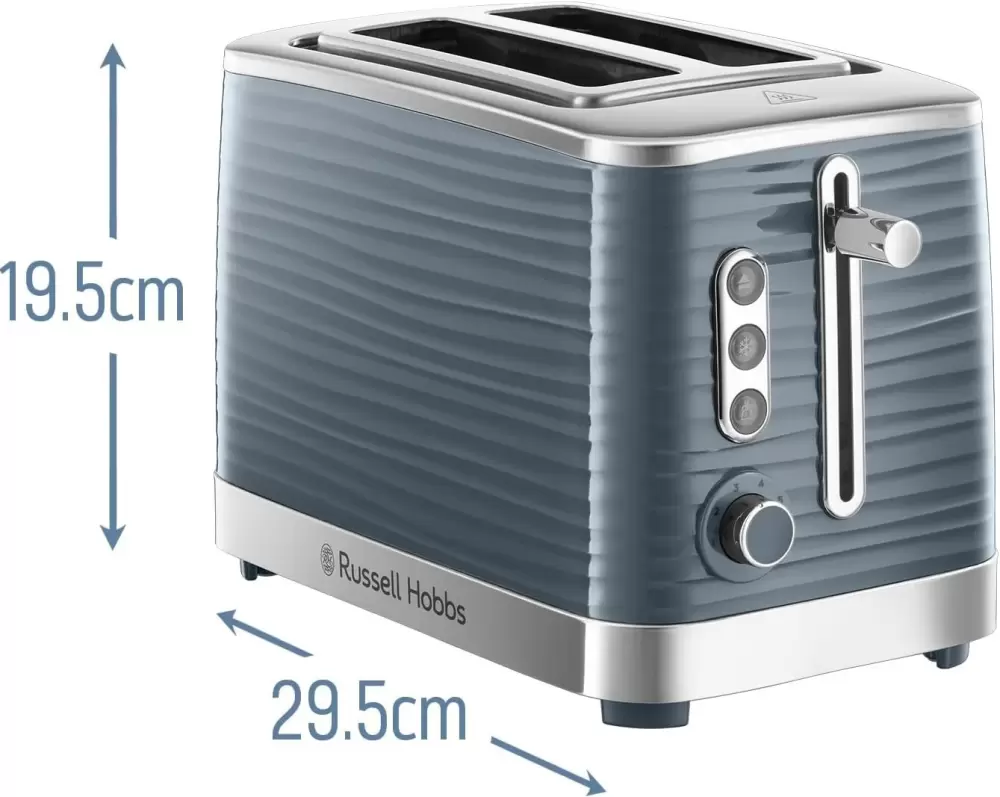 Тостер Russell Hobbs Inspire Grey 2 Slice 24373-56 фото