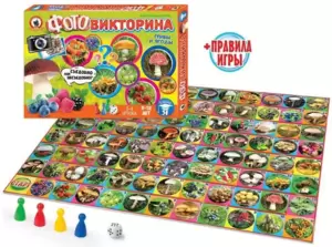 Настольная игра Русский стиль Фотовикторина Грибы и ягоды 03435