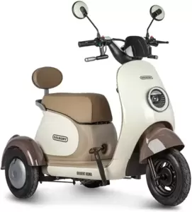 Электроскутер Rutrike Gelbert Ogma (белый/кракоричневыйный) фото