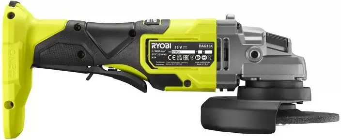 Угловая шлифовальная машина Ryobi RAG18X-0 фото