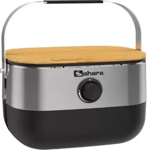 Портативный газовый гриль Sahara Mini BBQ (серебристый) фото