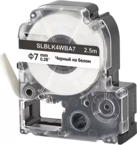Картридж-лента для термопринтера Sakura BLK4WBA7 (черный на белом)
