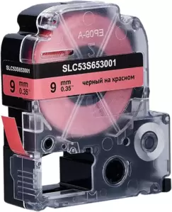 Картридж-лента для термопринтера Sakura C53S653001 (черный на красном)