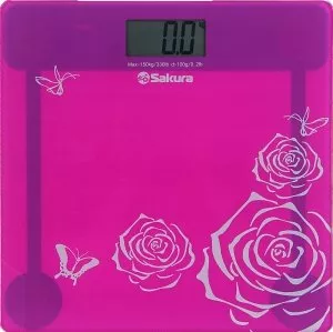 Весы напольные SAKURA SA-5065 (розовый) фото