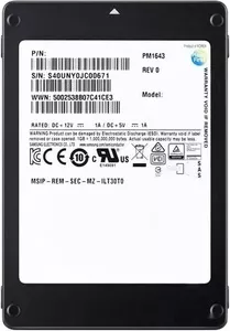 Жесткий диск SSD Samsung PM1643 7.68TB MZILT7T6HMLA фото