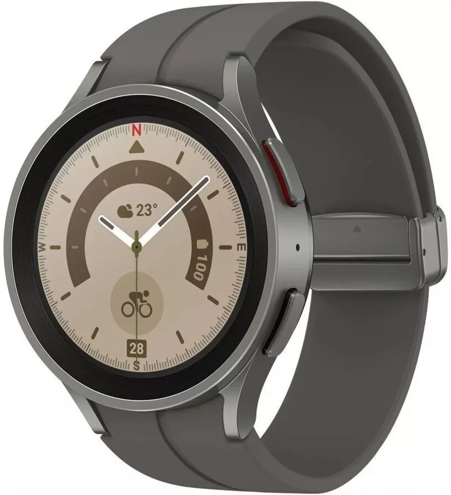 Смарт-часы Samsung Galaxy Watch 5 Pro 45 мм LTE (серый титан) фото