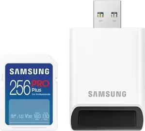 Карта памяти Samsung PRO Plus 2023 SDXC 256GB (с кардридером) фото