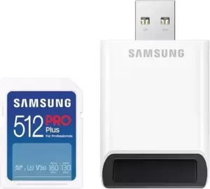 Карта памяти Samsung PRO Plus 2023 SDXC 512GB (с кардридером) фото