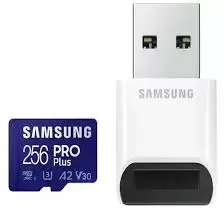 Карта памяти Samsung PRO Plus microSDXC 256GB (с кардридером) фото