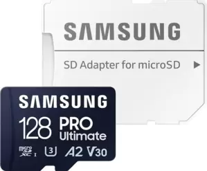 Карта памяти Samsung PRO Ultimate microSDXC 128GB (с адаптером)