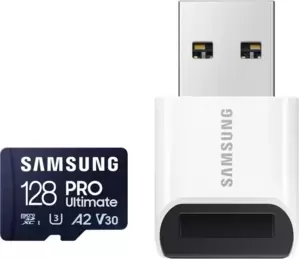 Карта памяти Samsung PRO Ultimate microSDXC 128GB (с кардридером) фото