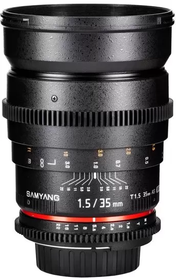 Samyang 35mm T1.5 VDSLR Canon II (Full Frame)