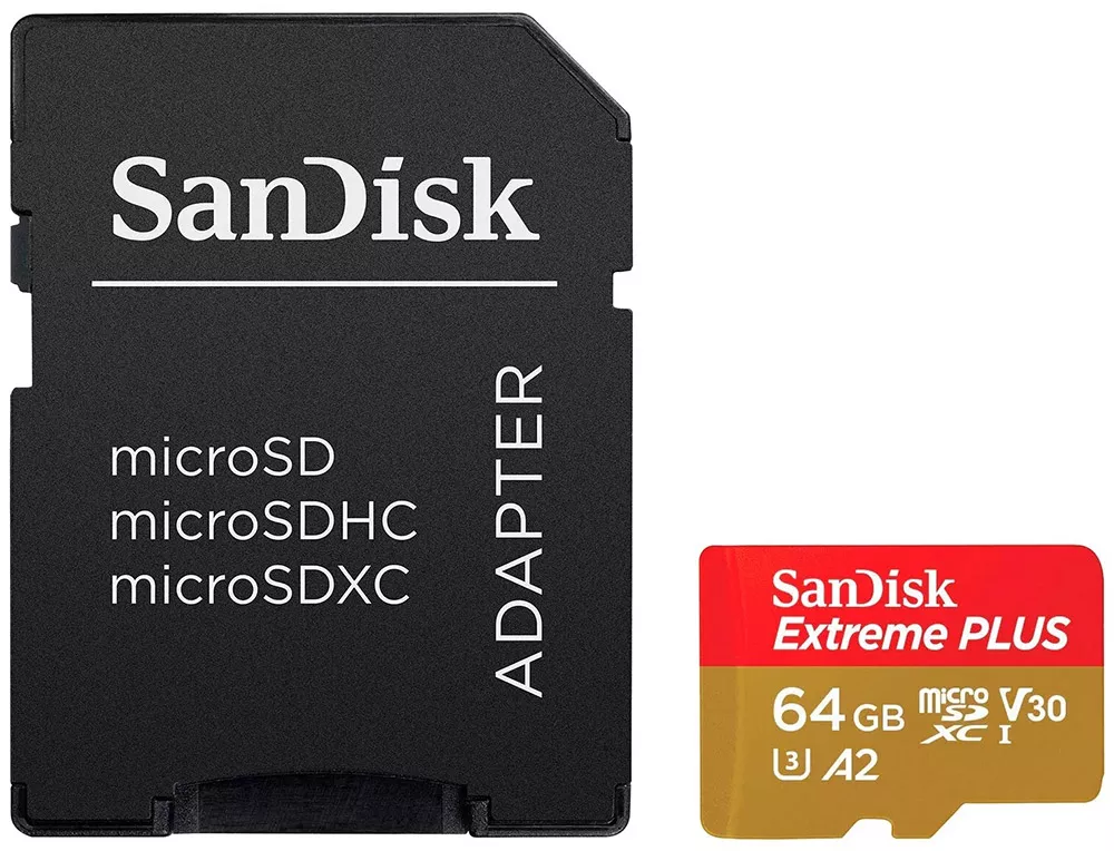 Карта памяти SanDisk Extreme microSDXC 64Gb (SDSQXA2-064G-GN6MA) фото