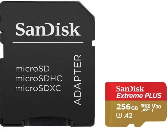SanDisk Extreme PLUS microSDXC SDSQXBD-256G-GN6MA 256GB (с адаптером)
