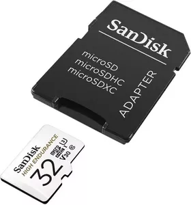 Карта памяти SanDisk High Endurance microSDHC SDSQQNR-032G-GN6IA 32GB (с адаптером) фото