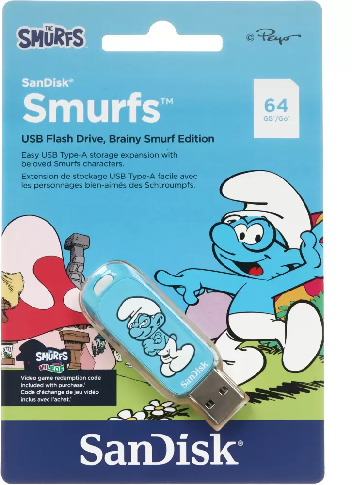 USB Flash SanDisk Smurfs 64Gb SDCZIS-064G-G46 фото