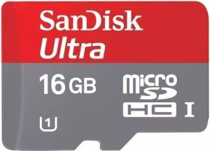 Карта памяти SanDisk Ultra microSDHC 16Gb (SDSDQUI-016G-U46) фото