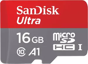 Карта памяти SanDisk Ultra microSDHC 16Gb (SDSQUAR-016G-GN6MN) фото