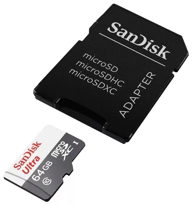 Карта памяти SanDisk Ultra microSDXC 64Gb (SDSQUNS-064G-GN6TA) фото 2