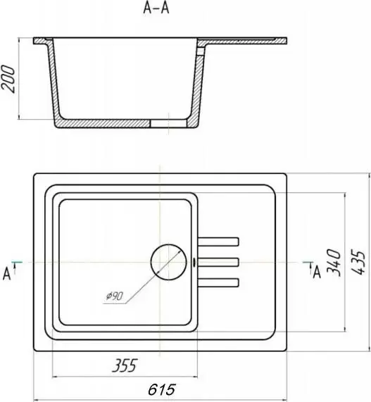 Кухонная мойка Saniteco Rosa (песок) фото