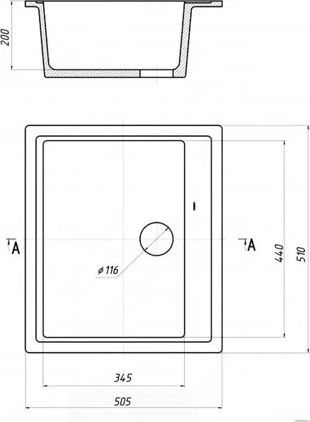 Кухонная мойка Saniteco Terra (терракот) фото
