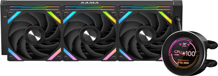 Система жидкостного охлаждения SAMA Q60 Black фото