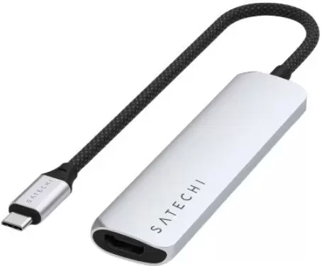 Satechi 4-in-1 USB-C Slim Multiport Adapter 4K ST-P4SS (серебристый)