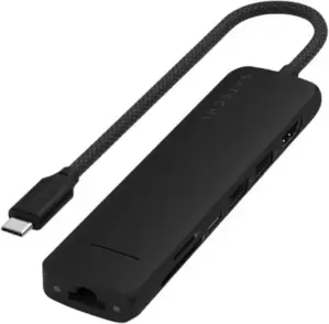 Док-станция Satechi 7-in-1 USB-C Slim Multiport Adapter with Ethernet ST-P7SK (черный) фото