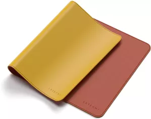 Коврик для мыши Satechi Dual Sided Eco-Leather Deskmate (желтый/оранжевый) фото
