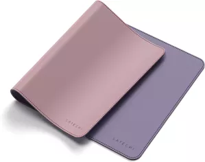 Коврик для мыши Satechi Dual Sided Eco-Leather Deskmate (розовый/фиолетовый) фото