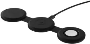 Беспроводное зарядное Satechi OntheGo 3-in-1 Charger ST-QTG31K (черный) фото